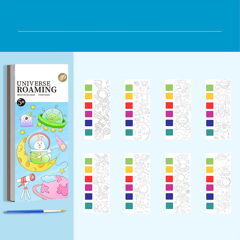 Pocket Watercolor Painting Book for Kids