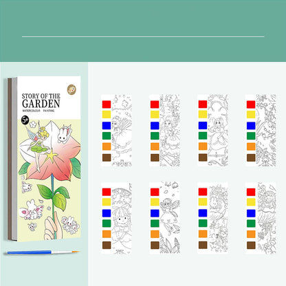 Pocket Watercolor Painting Book for Kids