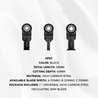 Universal High-Carbon Steel Oscillating Saw Blade