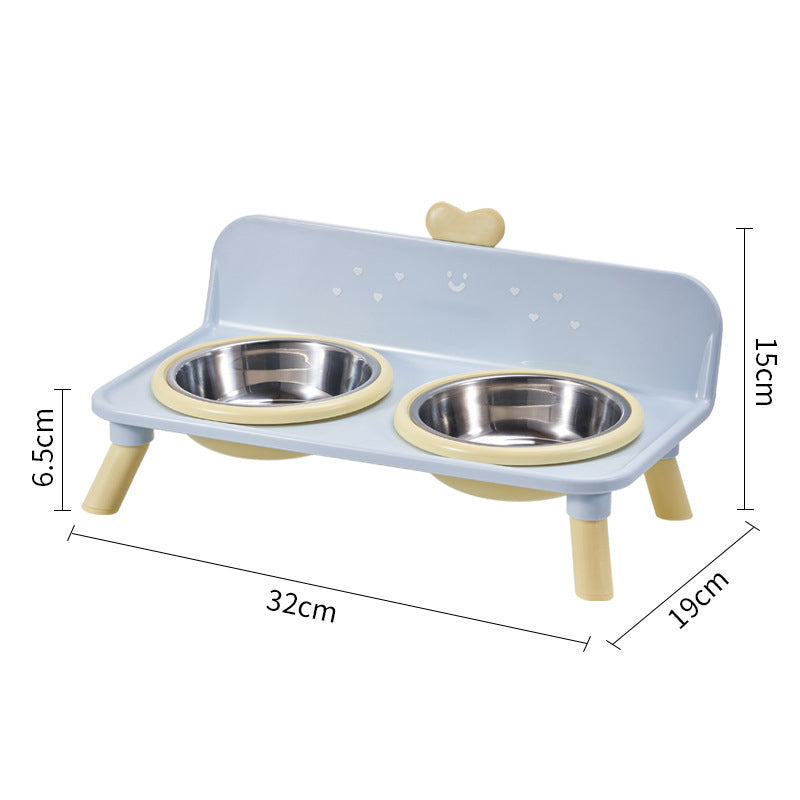 ⏳Time-Limited Special⏰🐾Elevated Double Pet Bowl Feeder | More Natural Feeding Posture For Pets✨
