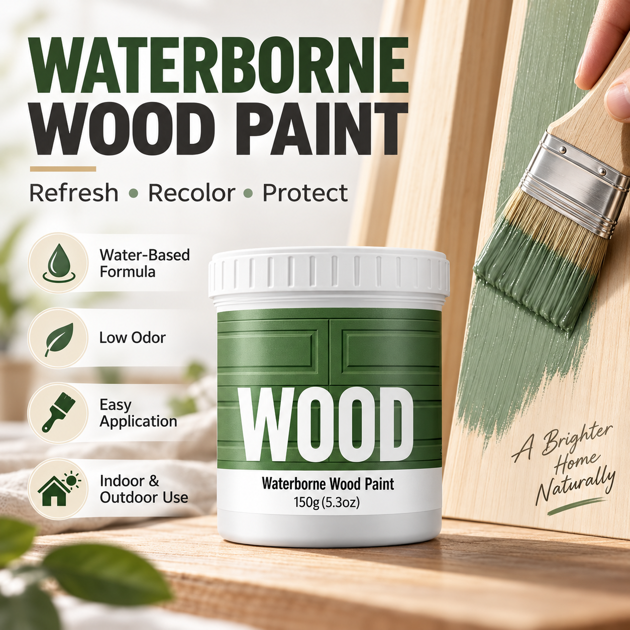 Waterborne Wood Paint Eco-Friendly Furniture Refinishing Paint