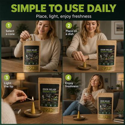 🥳HOT SALE🥳💞10K+ SOLD! Incense Cones! Neutralizes odors, slow burn & 35 cones. Fresh home – grab yours! ✅