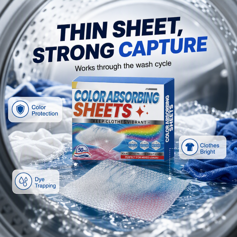 📢📢50% OFF !! ⏰Color Absorbing Sheets for Mixed Laundry