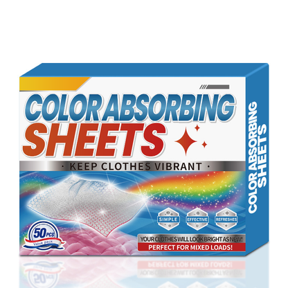 📢📢50% OFF !! ⏰Color Absorbing Sheets for Mixed Laundry
