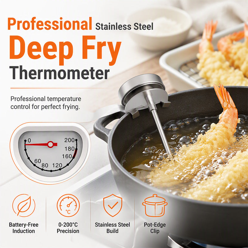 Battery-Free Cooking Oil Thermometer Gauge