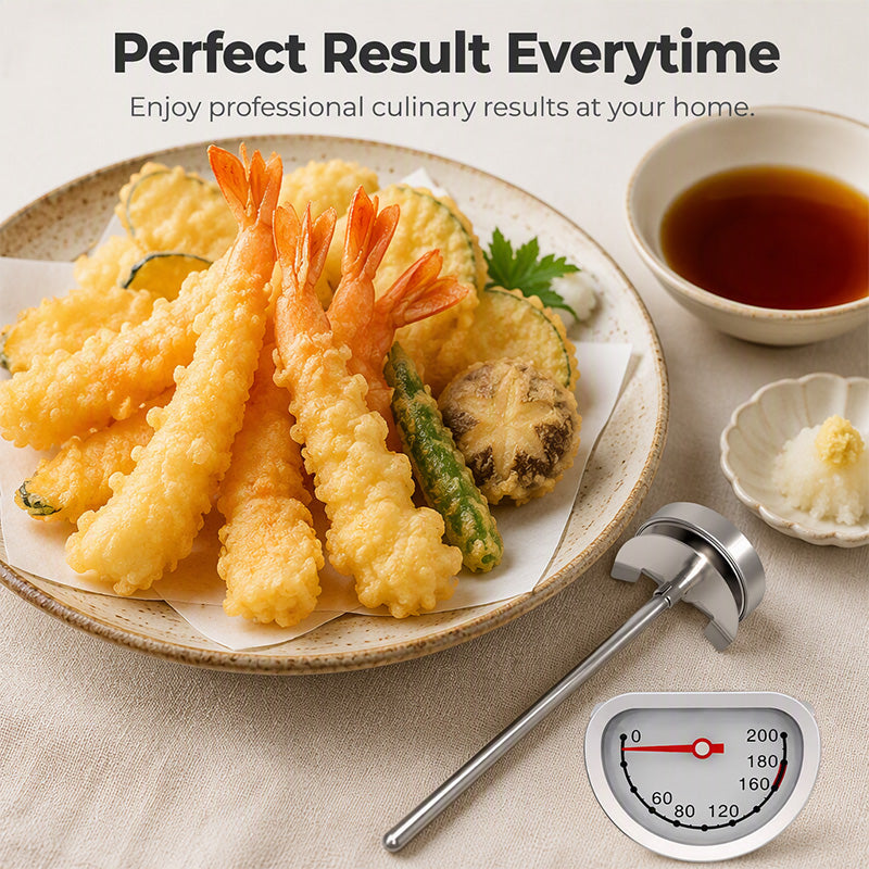 Battery-Free Cooking Oil Thermometer Gauge