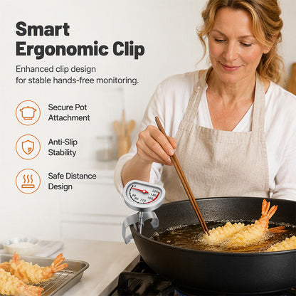 Battery-Free Cooking Oil Thermometer Gauge