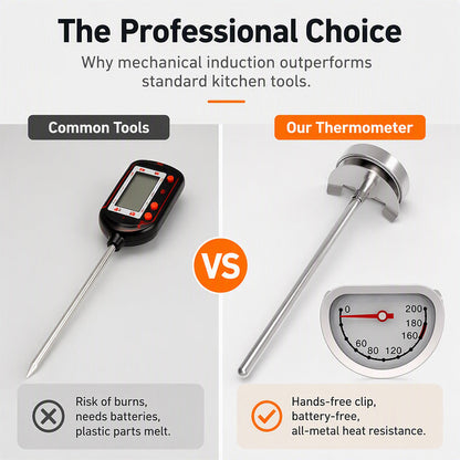 Battery-Free Cooking Oil Thermometer Gauge