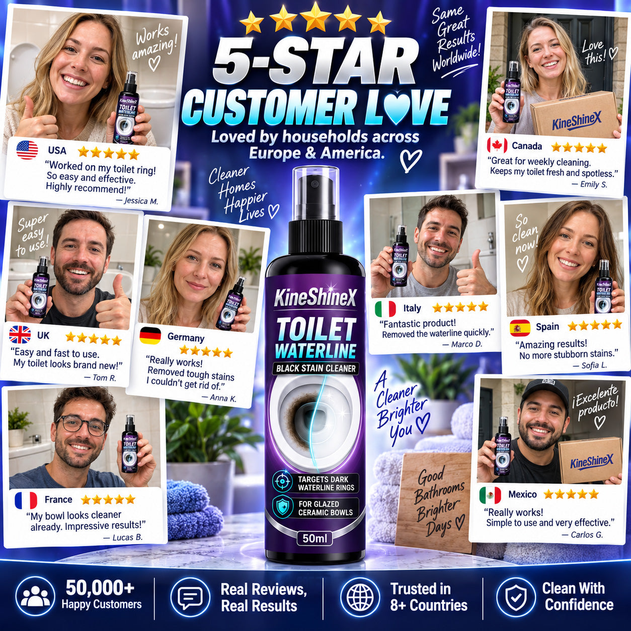 🥳HOT SALE🥳💞10K+ SOLD! Waterline Cleaner – From £6.99! Targets black rings, clinging formula & less scrubbing. Clean bowl – grab yours! ✅