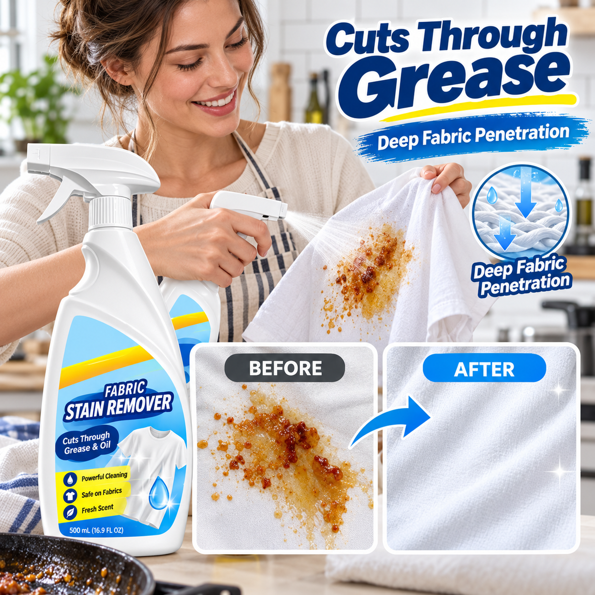 Deep Penetrating Fabric Stain Remover Spray