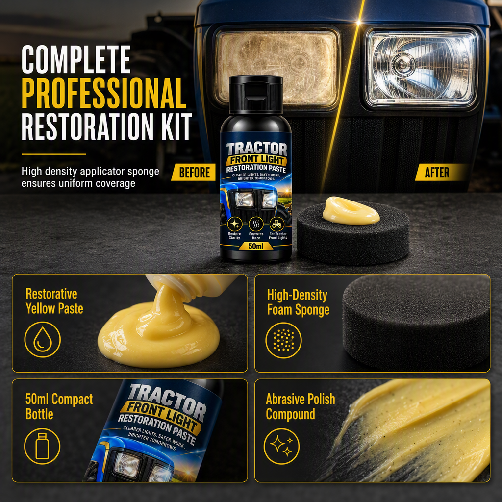 🚜HOT SALE! Agricultural Tractor and Vehicle Headlight Restoration Cream