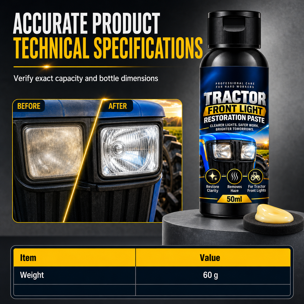 🚜HOT SALE! Agricultural Tractor and Vehicle Headlight Restoration Cream
