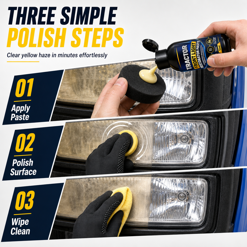 🚜HOT SALE! Agricultural Tractor and Vehicle Headlight Restoration Cream