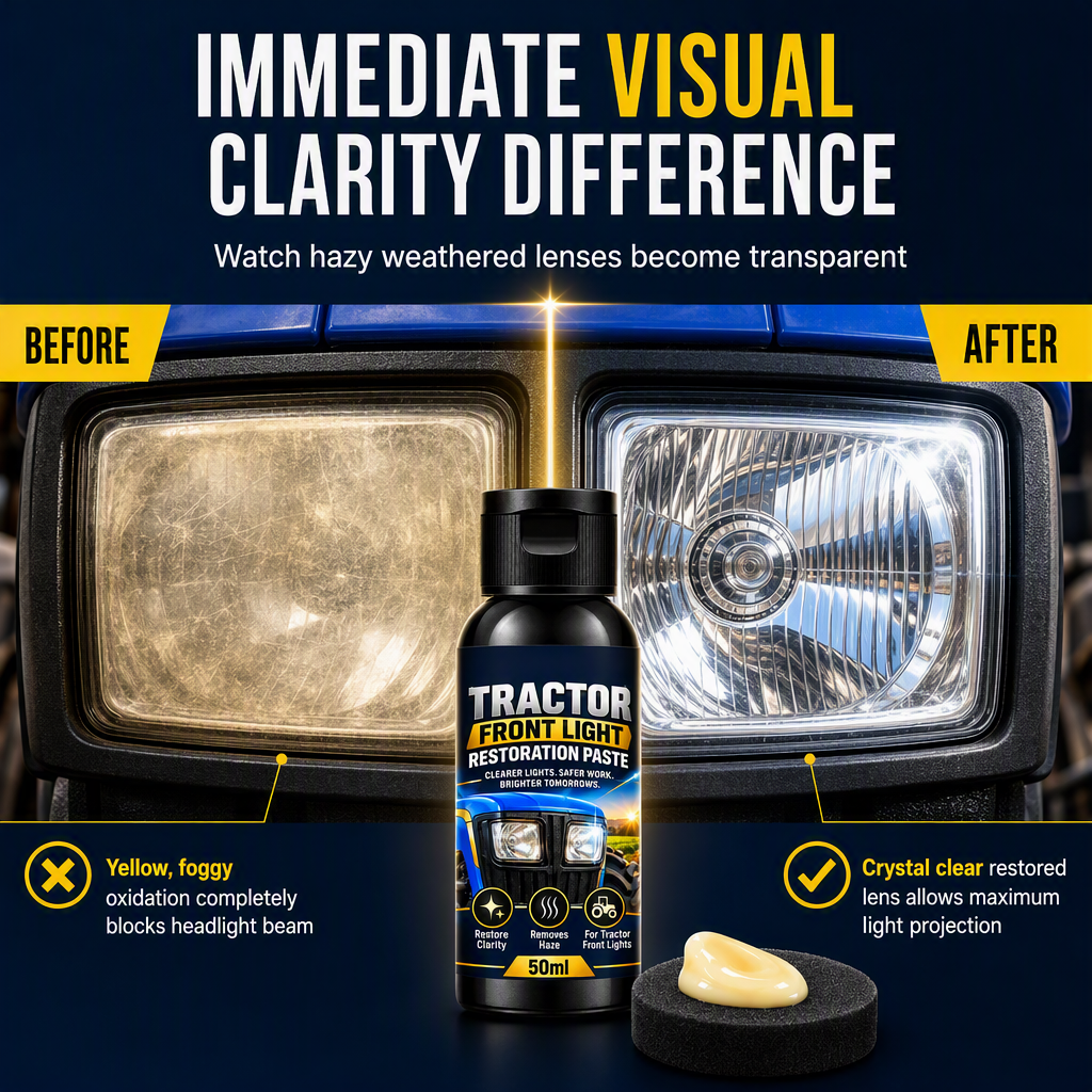 🚜HOT SALE! Agricultural Tractor and Vehicle Headlight Restoration Cream