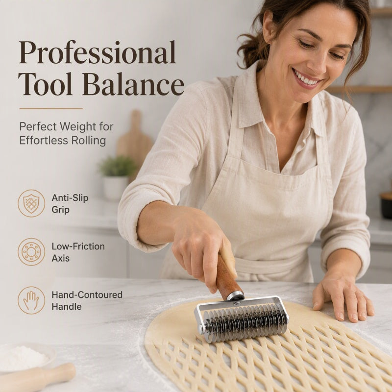 Stainless Steel Pizza Lattice Roller Cutter