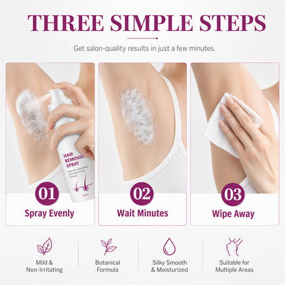 ✨HOT SALE! Painless Hair Removal Spray for Smooth Silky Skin 🧴💆‍♀️