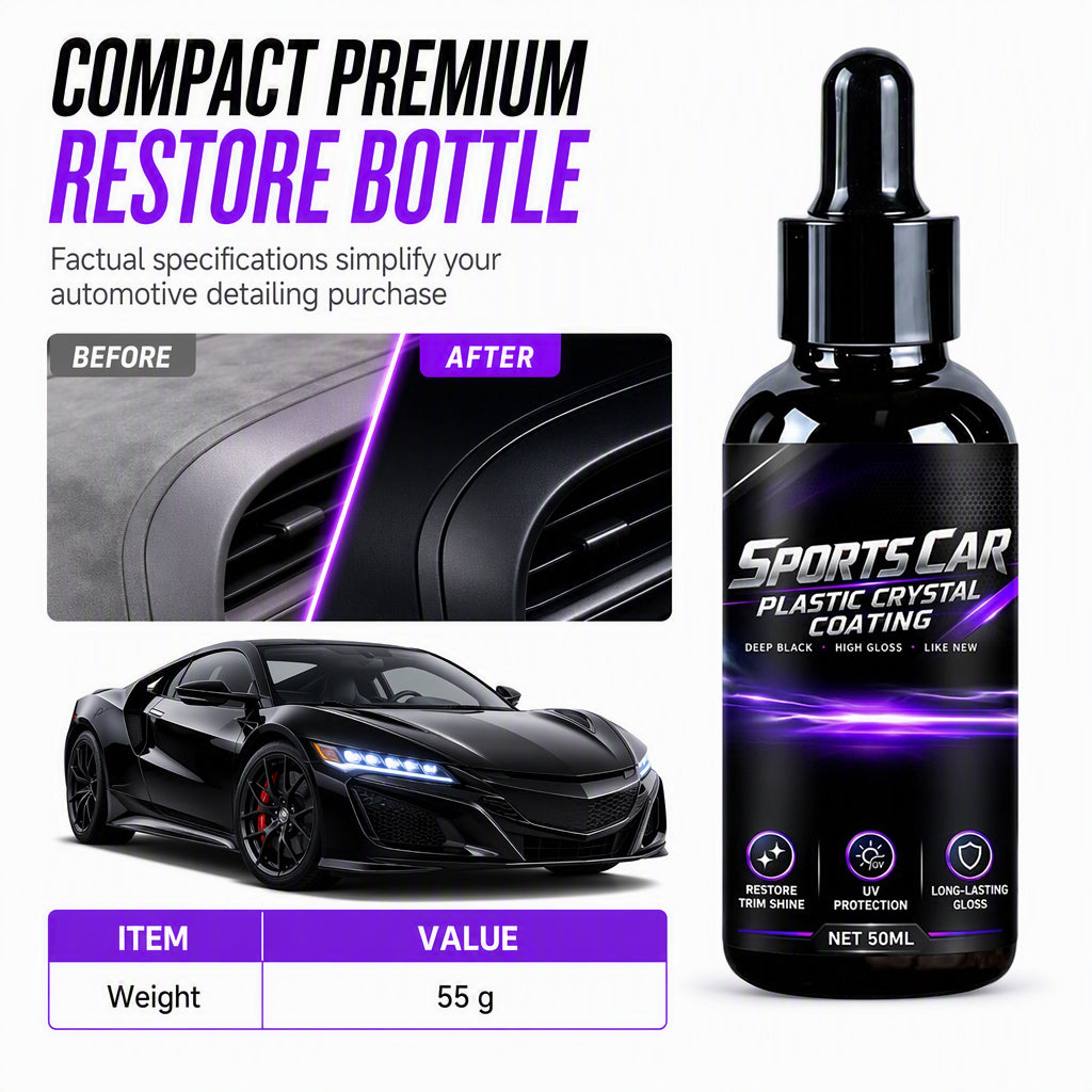 Car Plastic Restorer and Crystal Coating Agent