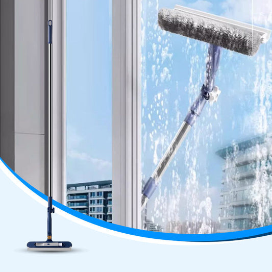 LIMITED-TIME 50% OFF! ✨ Window Cleaning Squeegee for High-Rise Windows – Streak-Free, Safe Use 🧽