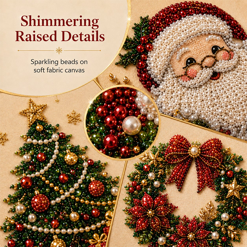 🎄Christmas Pearl & Rhinestone Painting Kit