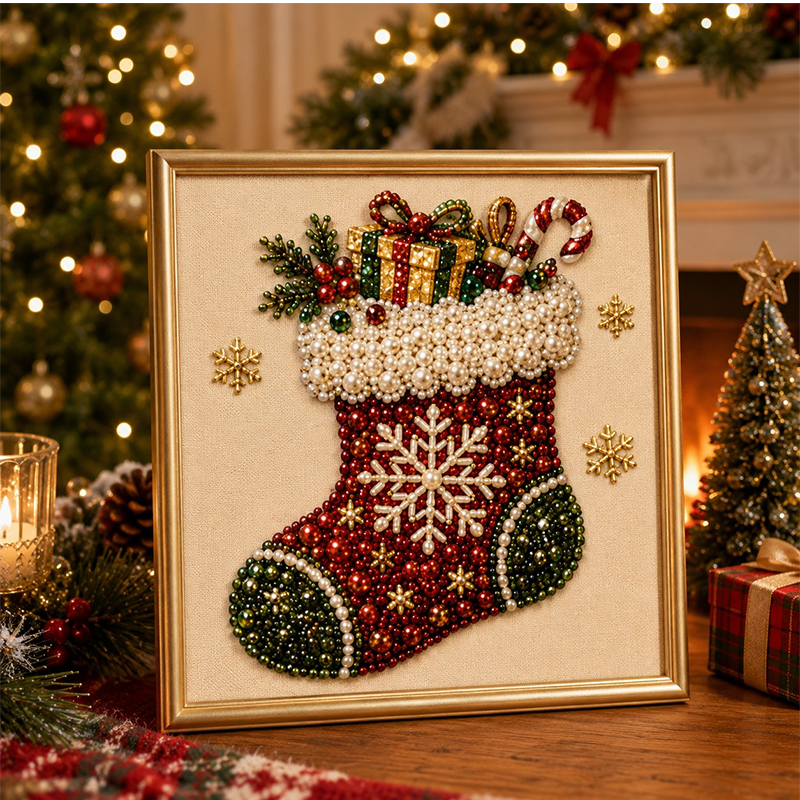 🎄Christmas Pearl & Rhinestone Painting Kit