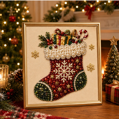 🎄Christmas Pearl & Rhinestone Painting Kit