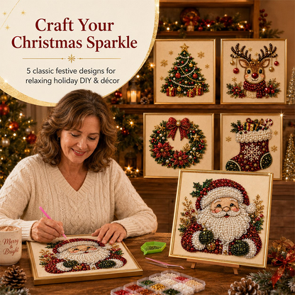 🎄Christmas Pearl & Rhinestone Painting Kit