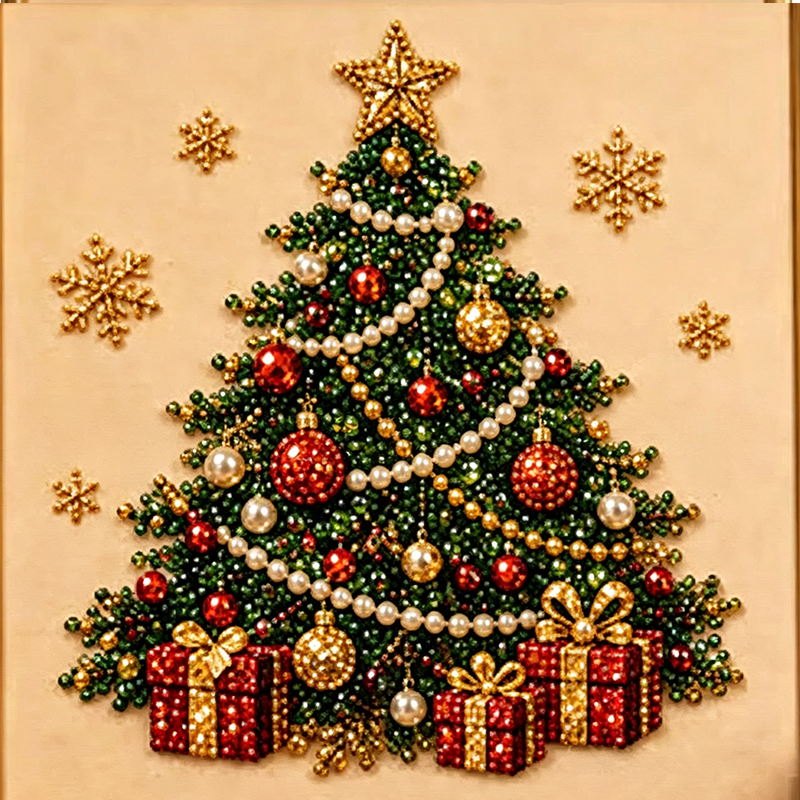 🎄Christmas Pearl & Rhinestone Painting Kit