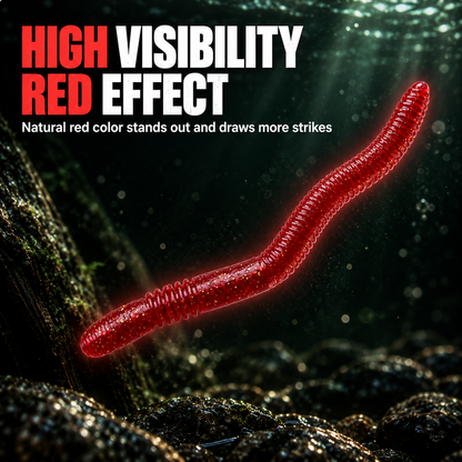 🎣HOT SALE!Soft Plastic Worm Fishing Lures🐟