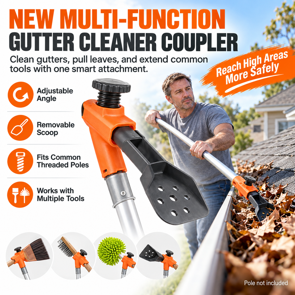 🧹HOT SALE! Multi-Functional Gutter Cleaner Tool