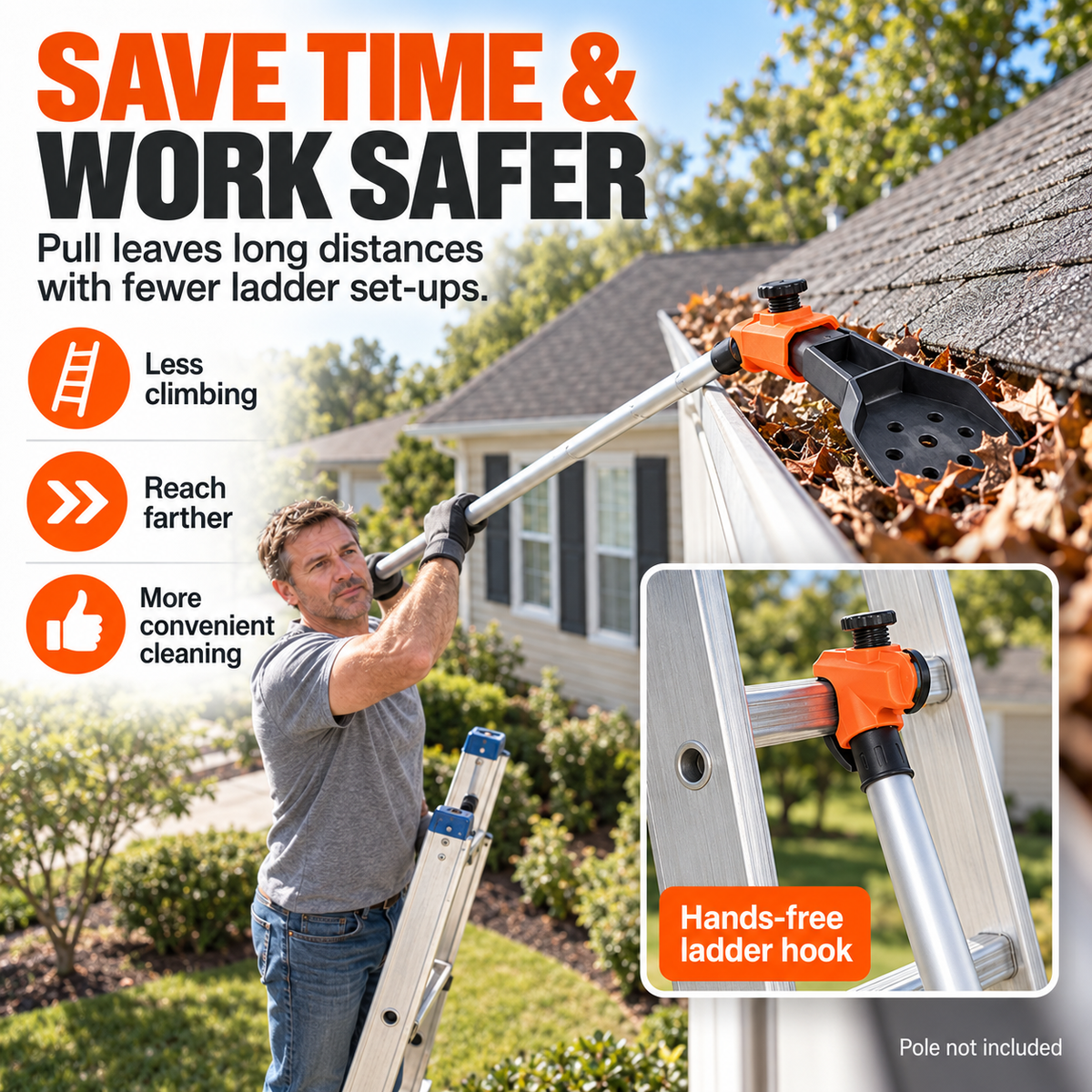 🧹HOT SALE! Multi-Functional Gutter Cleaner Tool