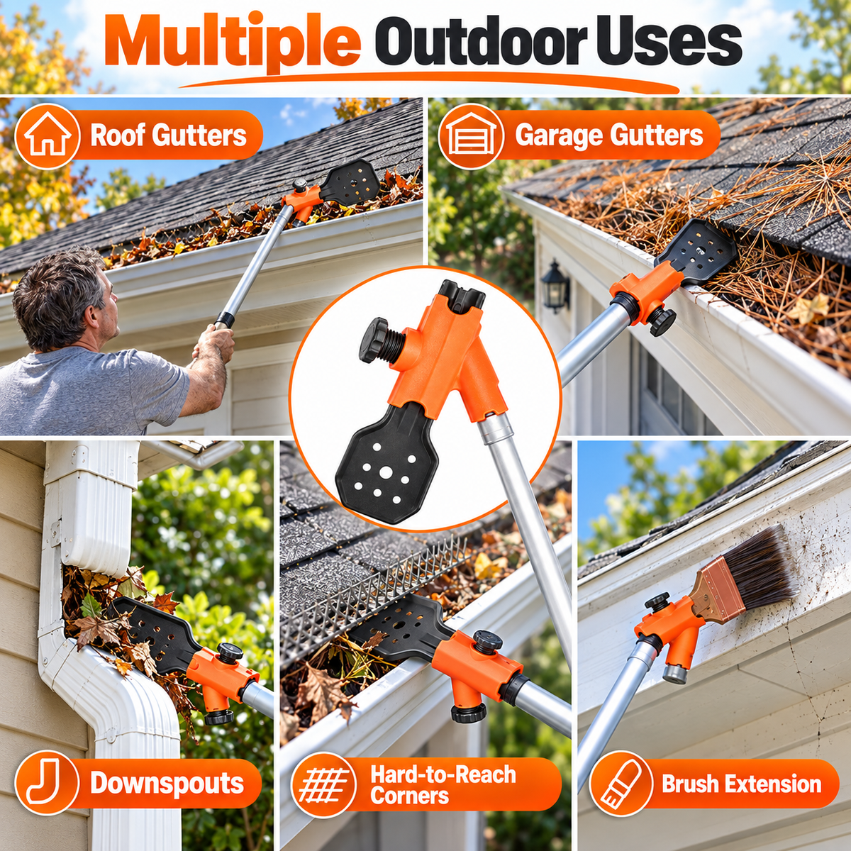 🧹HOT SALE! Multi-Functional Gutter Cleaner Tool