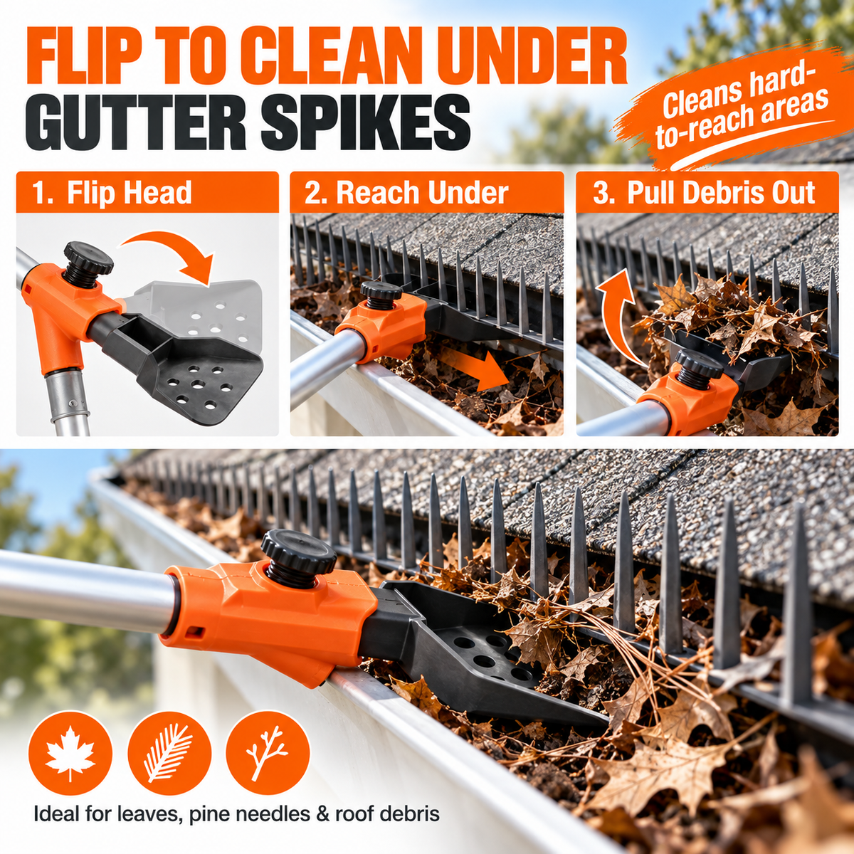 🧹HOT SALE! Multi-Functional Gutter Cleaner Tool