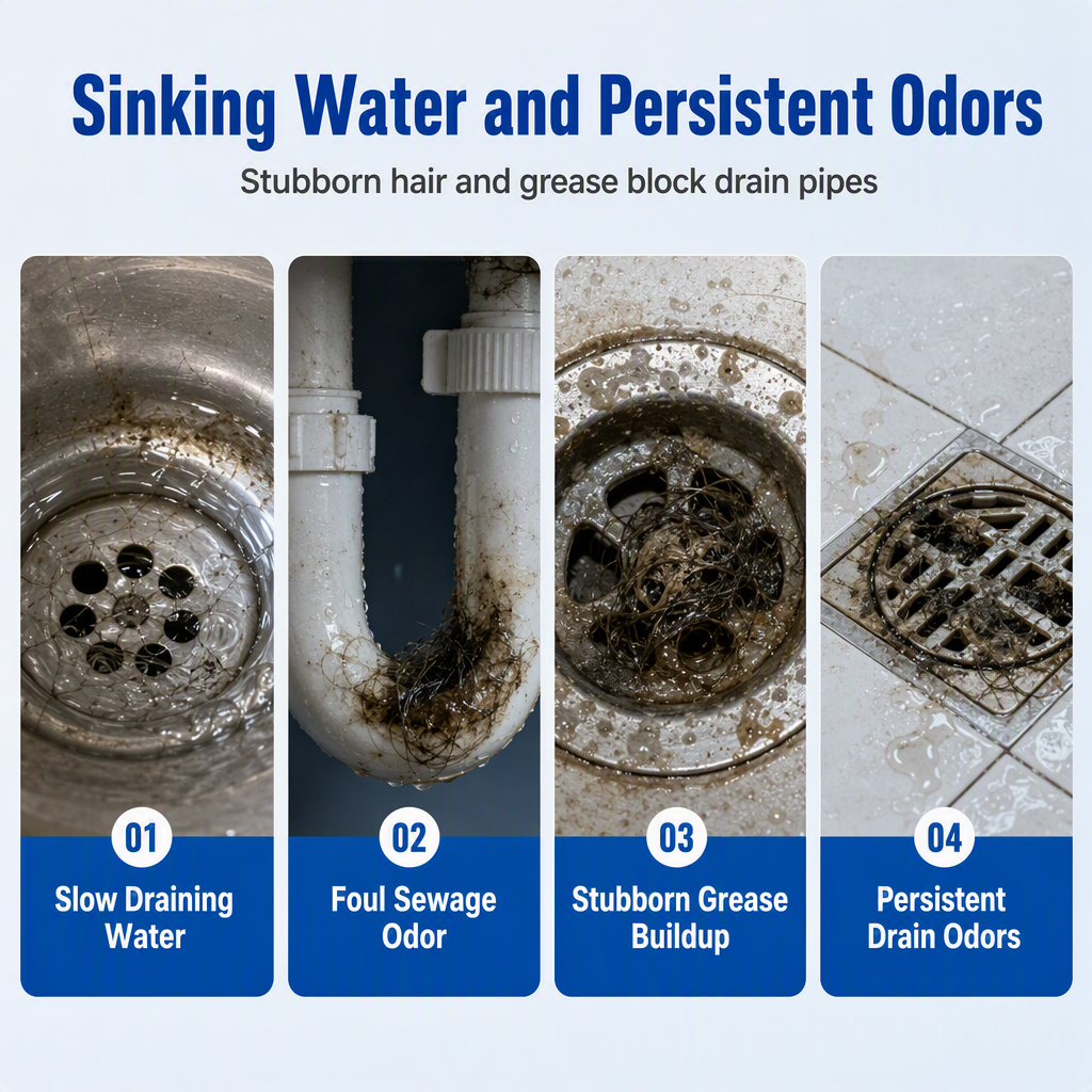 Household Pipe Foam Cleaner & Deodorizer