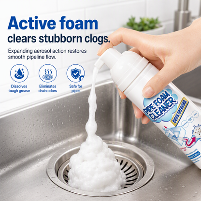 Household Pipe Foam Cleaner & Deodorizer