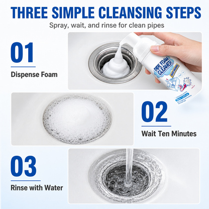Household Pipe Foam Cleaner & Deodorizer