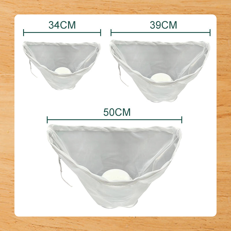 Strain Anything Instantly! No-Mess Fine Mesh Nylon Bag