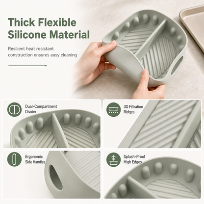 Reusable Divided Air Fryer Silicone Liner