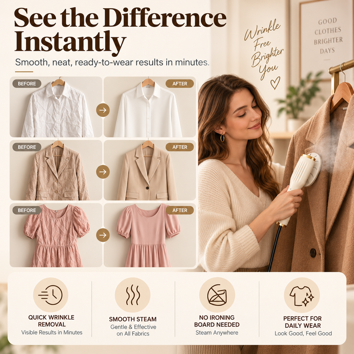 Portable Handheld Garment Steamer