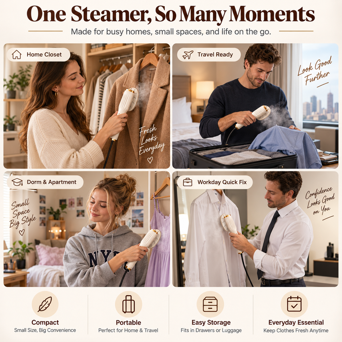 Portable Handheld Garment Steamer