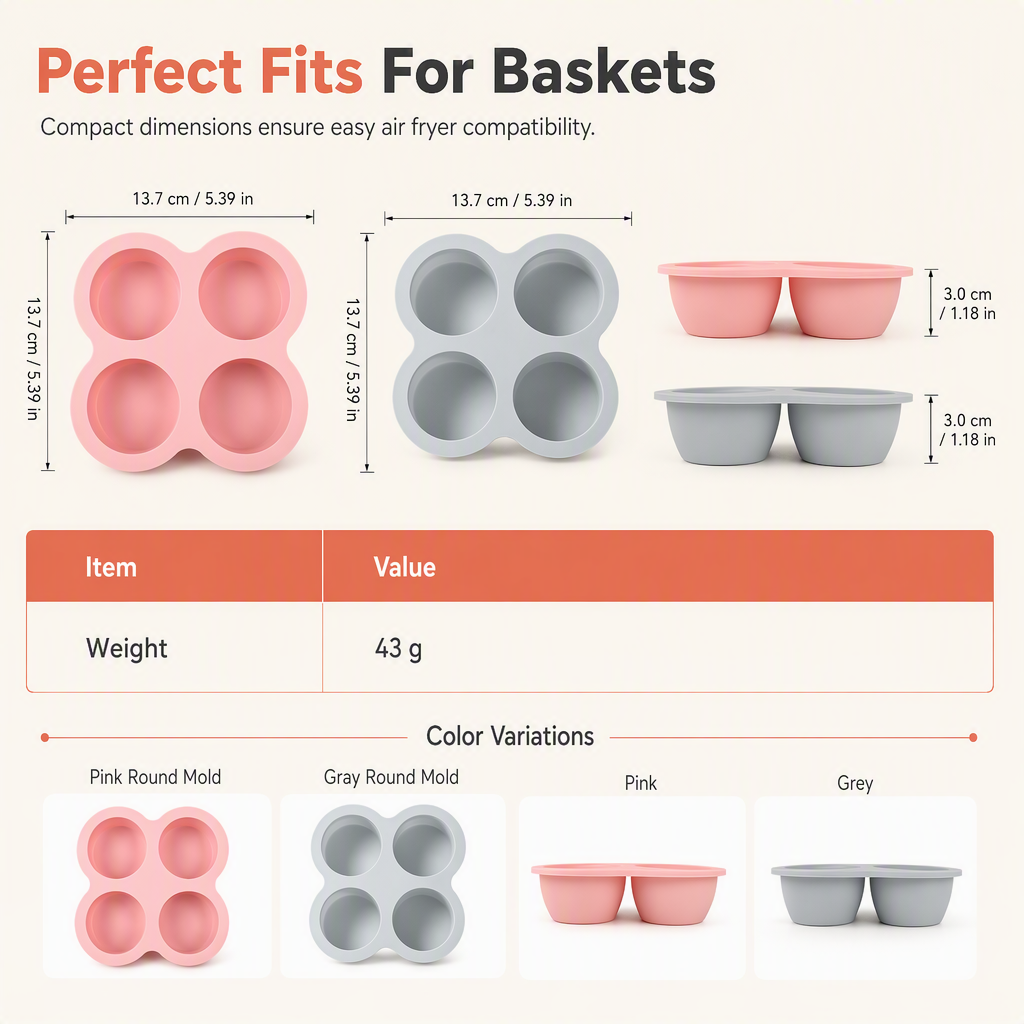 🧁 50% OFF! ✨ 4-Cavity 4-Inch Silicone Cake Mold – Instant Out Release, Heat-Resistant Flexible Design & One-Piece Durable Build – Perfect for Rainbow Cake, Pizza & Air Fryer Baking 🍕