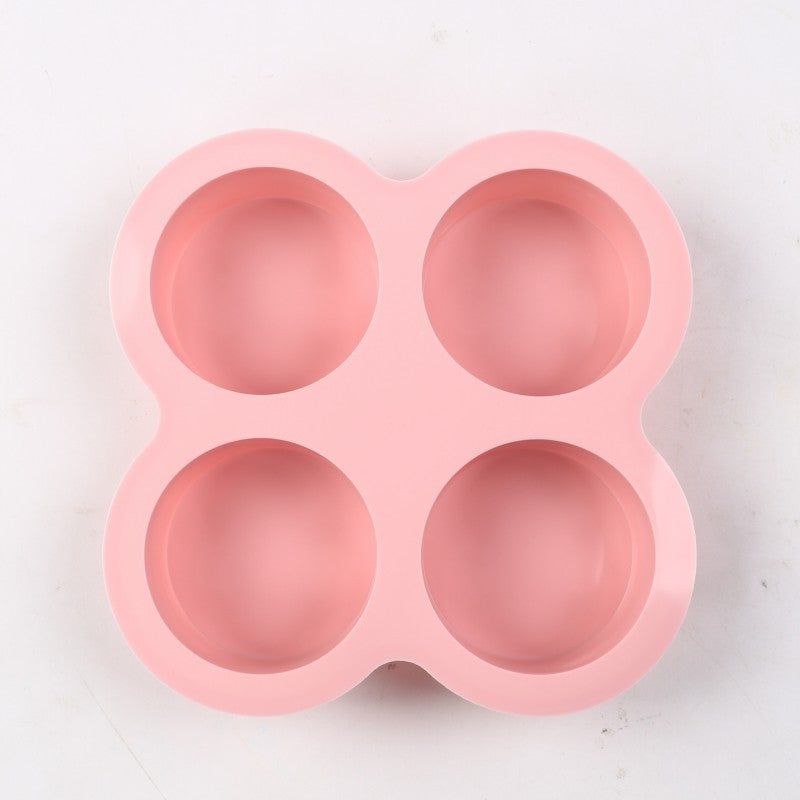 🧁 50% OFF! ✨ 4-Cavity 4-Inch Silicone Cake Mold – Instant Out Release, Heat-Resistant Flexible Design & One-Piece Durable Build – Perfect for Rainbow Cake, Pizza & Air Fryer Baking 🍕