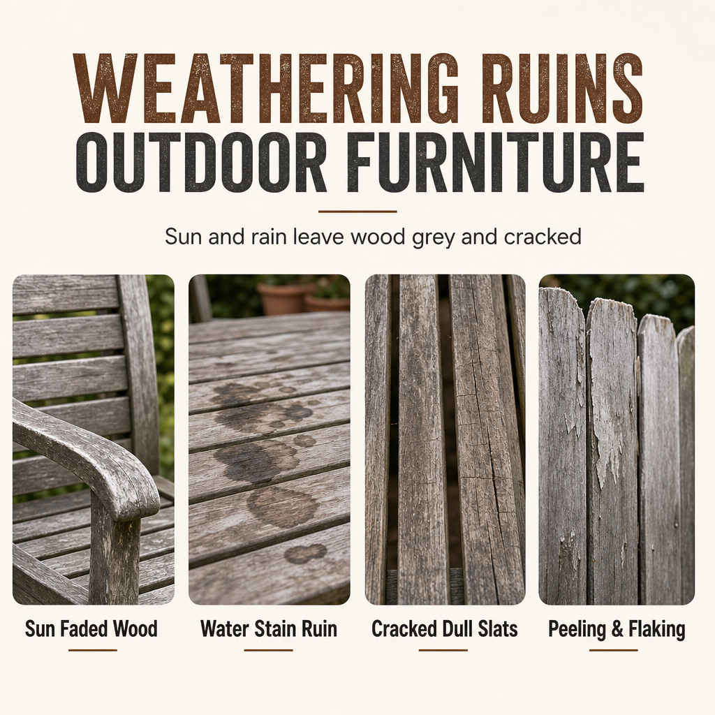 🪵✨ Brown Wood Touch-Up Spray – Refresh Faded Outdoor Furniture