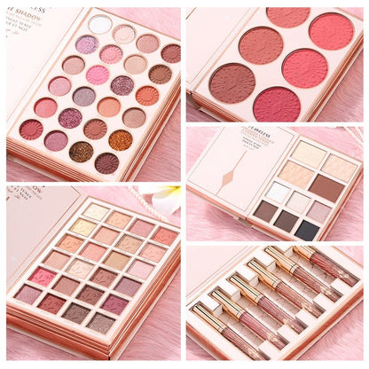 ⏳LAST DAY SALE 50% OFF!!🎁✨ Magic Makeup Book – All-in-One Cosmetic Palette with Eyeshadows, Blush, Highlighter & Lip Gloss | Perfect Christmas Gift for Her 🎄🇬🇧
