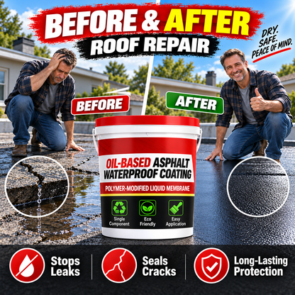 Black Asphalt Roof Waterproof Repair Coatin