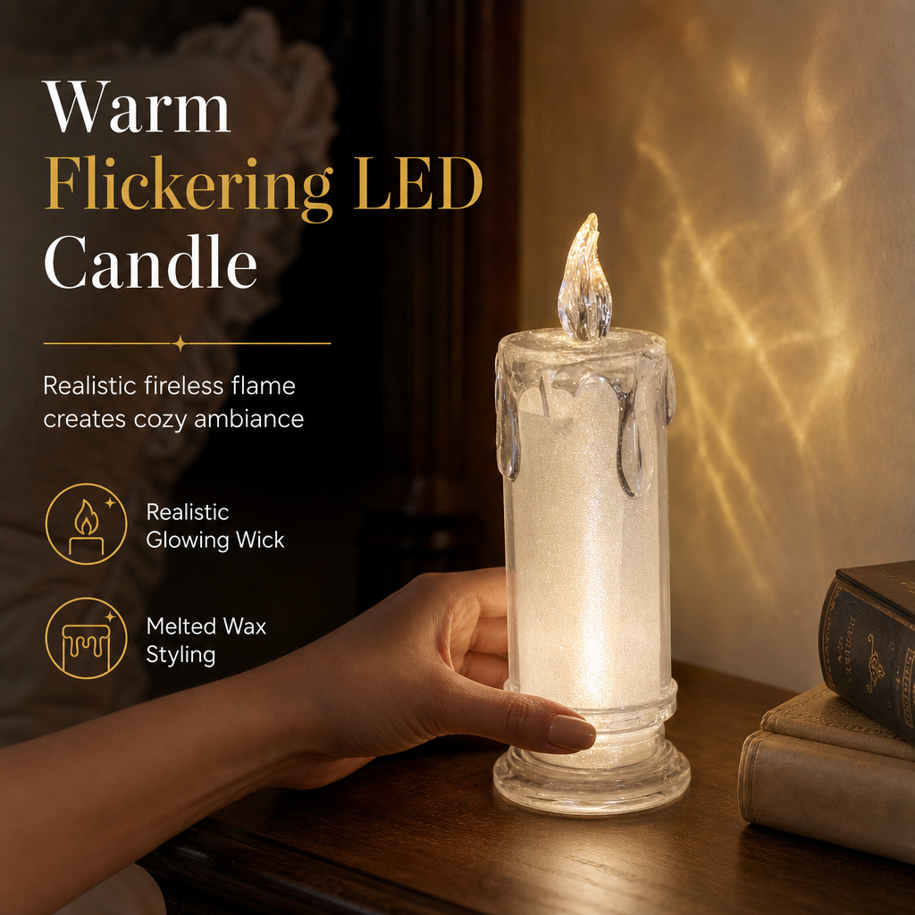 Glowing LED Electronic Candle Night Light