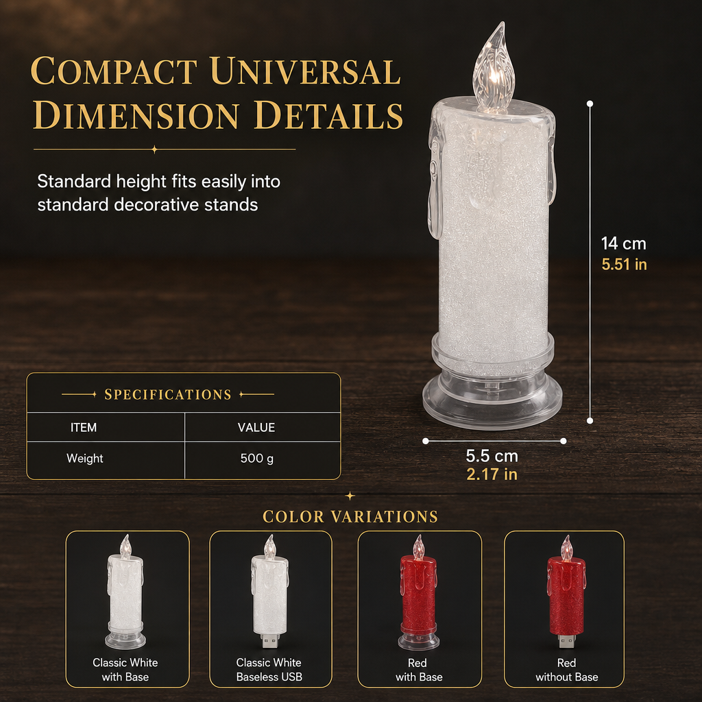 Glowing LED Electronic Candle Night Light