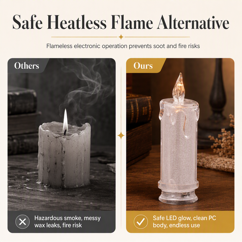 Glowing LED Electronic Candle Night Light