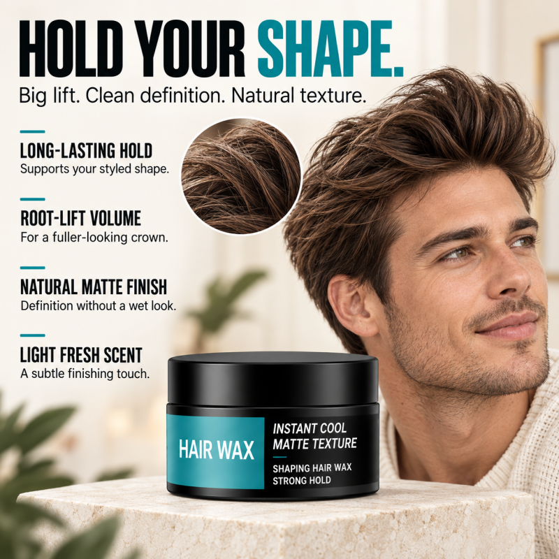 Now a hot seller🔥! Ladies and gentlemen🎁! Our hair clay and wax feature lightweight yet strong hold, glossy texture, and a matte, voluminous finish.