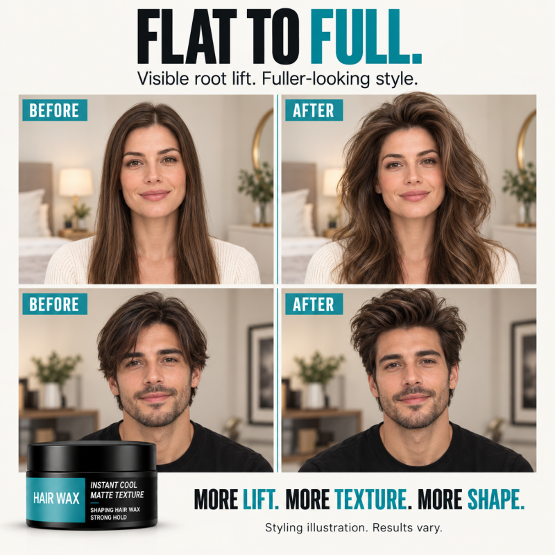 Now a hot seller🔥! Ladies and gentlemen🎁! Our hair clay and wax feature lightweight yet strong hold, glossy texture, and a matte, voluminous finish.