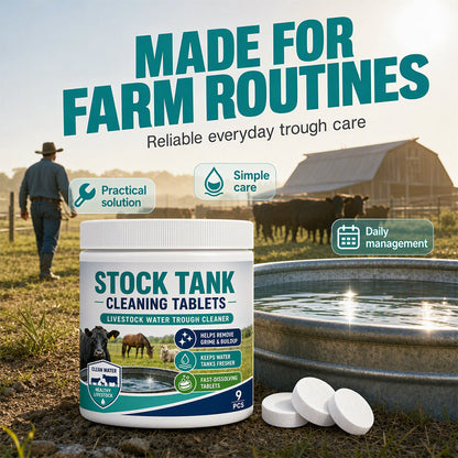 🐄💧Fast-Dissolving Livestock Water Tank Cleaning Tablets